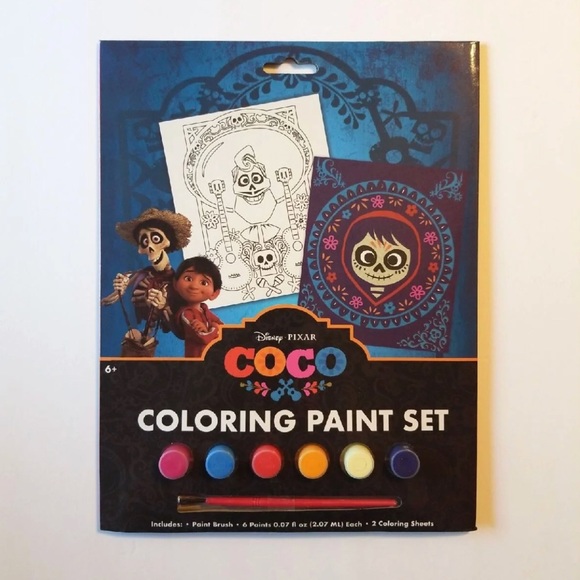 Disney Accessories Disney Coco Coloring Posters Paint Set Poshmark
